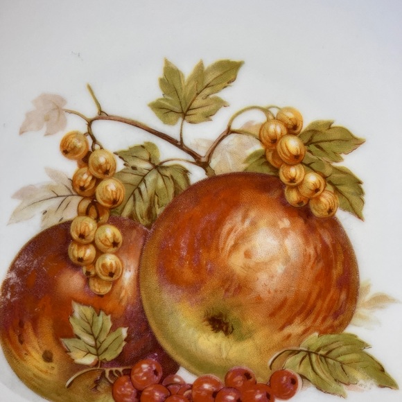 E&R 1886 German Golden Crown Harvest Salad Plates. Set of 3. - Picture 2 of 8